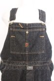 画像2: MEN'S KANEKO ISAO / くま刺繍デニムサロペット  クロ系 O-26-02-18-1010-PU-OP-IG-OS (2)