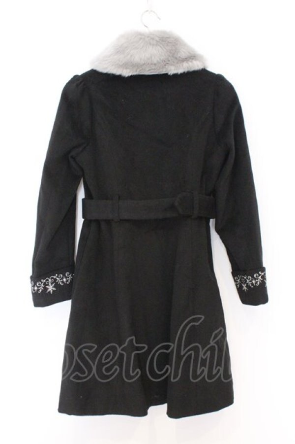 画像3: axes femme POETIQUE / 雪の結晶刺繍コート  クロ O-26-02-18-1083-AX-CO-IG-OS (3)