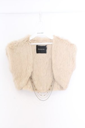 画像: INGEBORG / ラビットファーベスト  ベージュ O-26-02-18-1084-LO-TO-IG-OS