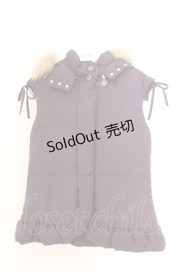 画像1: INGEBORG / たぬきファーダウンベウスト  パープル O-26-02-18-1085-LO-JA-IG-OS (1)