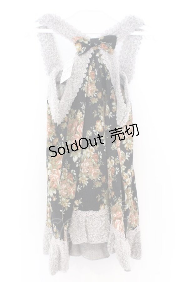 画像3: axes femme / 花柄アウターキャミ M クロ O-26-02-18-1087-AX-TO-OW-OS (3)