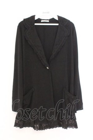 画像: axes femme / 裾レース使いカットジャケット M クロ O-26-02-18-1088-AX-TO-OW-OS