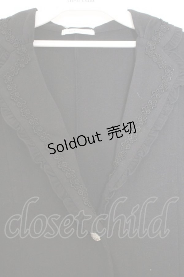 画像2: axes femme / 裾レース使いカットジャケット M クロ O-26-02-18-1088-AX-TO-OW-ZT626 (2)