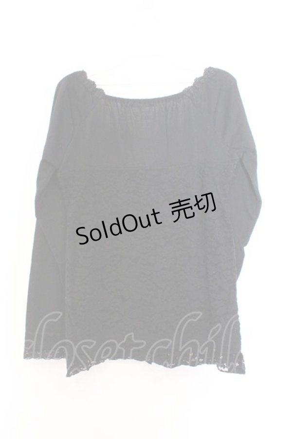 画像3: axes femme / 総レースビスチェ風プルオーバー M クロ O-26-02-18-1089-AX-TO-OW-ZT626 (3)