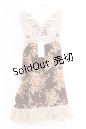 画像: axes femme / 花柄アウターキャミ M ブラウン O-26-02-18-1091-AX-TO-OW-OS