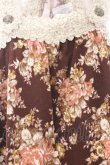 画像2: axes femme / 花柄アウターキャミ M ブラウン O-26-02-18-1091-AX-TO-OW-OS (2)