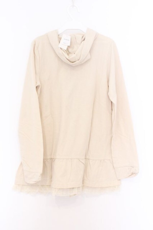 画像3: axes femme / レースアップポケットパーカー M キナリ O-26-02-18-1092-AX-TO-OW-OS (3)