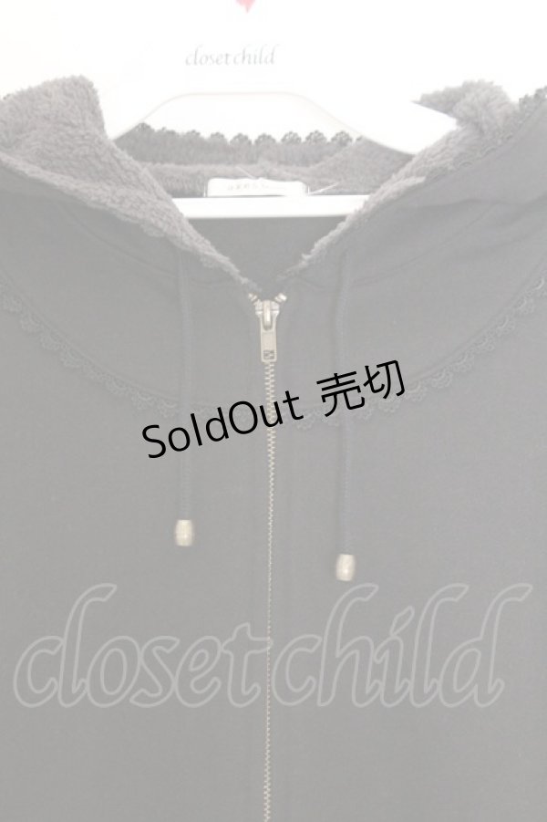 画像2: axes femme / 裏ボアパーカー M クロ O-26-02-18-1094-AX-TO-OW-ZT626 (2)