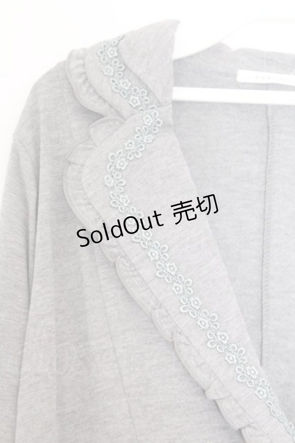 画像2: axes femme / 裾レース使いカットジャケット M グレー O-26-02-18-1098-AX-JA-OW-OS (2)