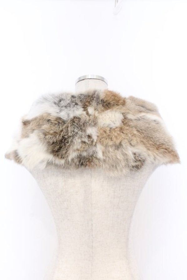 画像3: INGEBORG / ラビットファーティペット  ブラウン系 O-26-02-18-1001-LO-ZA-IG-OS (3)