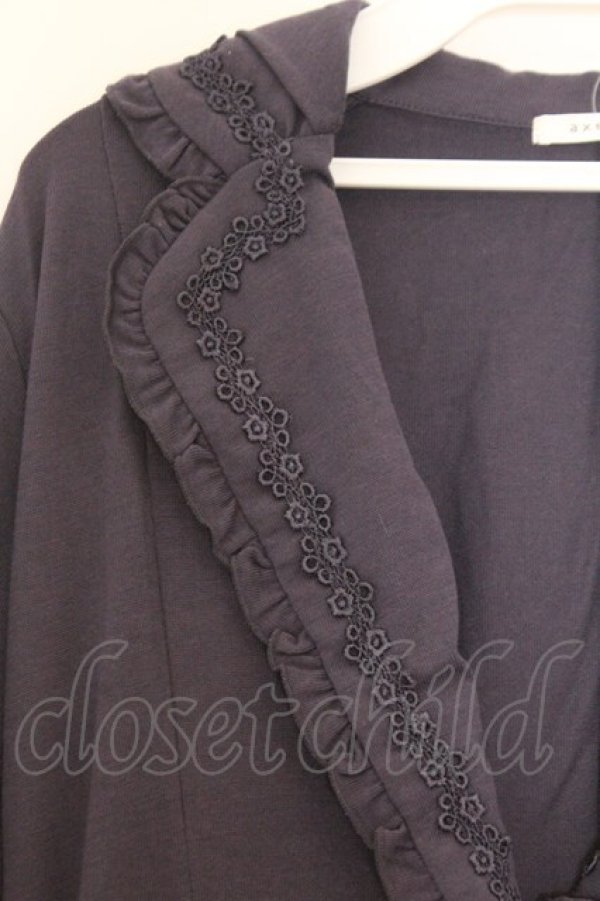 画像2: axes femme / 裾レース使いカットジャケット M コン O-26-02-18-1099-AX-JA-OW-OS (2)