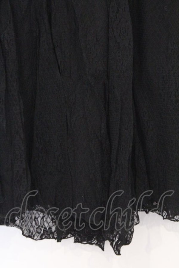 画像2: axes femme / レーシーロングスカート  クロ O-26-02-18-1012-AX-SK-IG-OS (2)