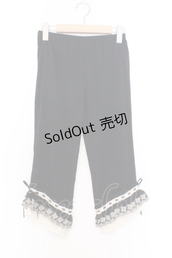 画像1: axes femme / はしごレースレギンス M クロ O-26-02-18-1013-AX-PA-IG-OS (1)