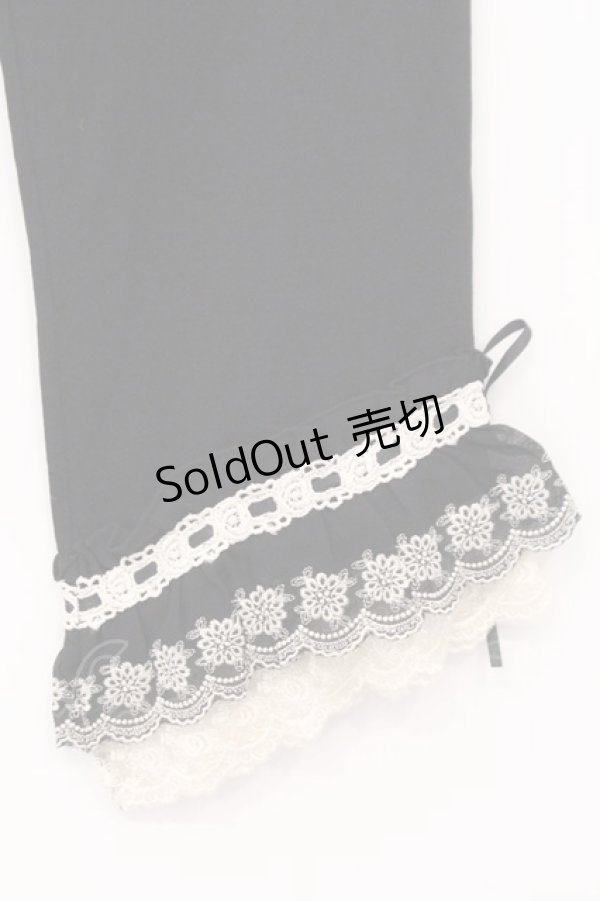 画像2: axes femme / はしごレースレギンス M クロ O-26-02-18-1013-AX-PA-IG-OS (2)