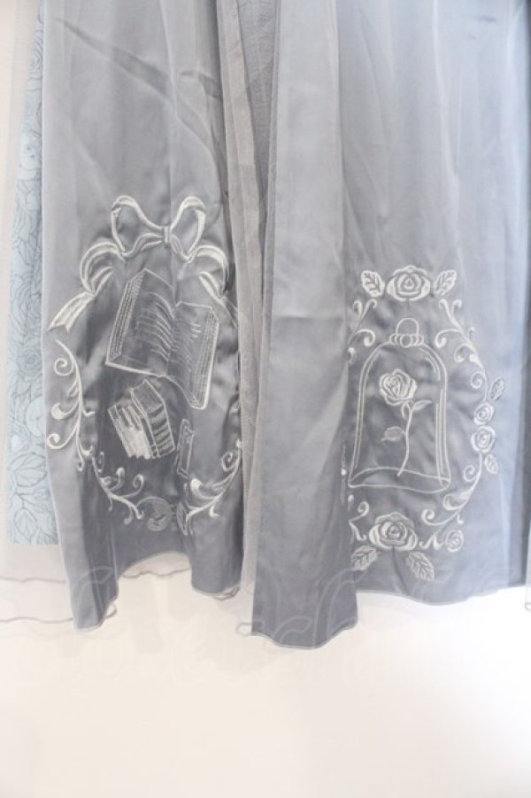 画像2: axes femme / ＜美女と野獣＞スカート  サックス O-26-02-18-1014-AX-SK-IG-OS (2)