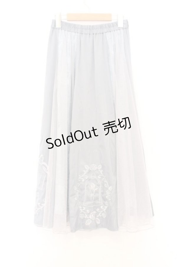 画像3: axes femme / ＜美女と野獣＞スカート  サックス O-26-02-18-1014-AX-SK-IG-OS (3)