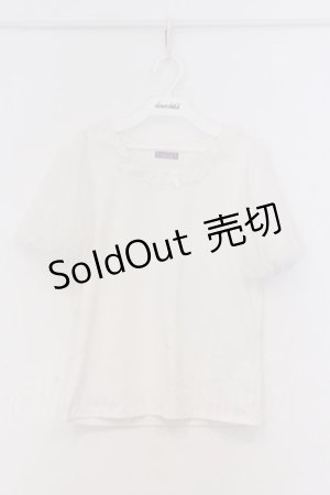 画像: axes femme kawaii / チュールフリルカットソー  シロ O-26-02-18-1021-AX-TO-IG-OS