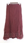 画像1: axes femme / レーシーロングスカート  ワイン O-26-02-18-1032-AX-SK-IG-OS (1)