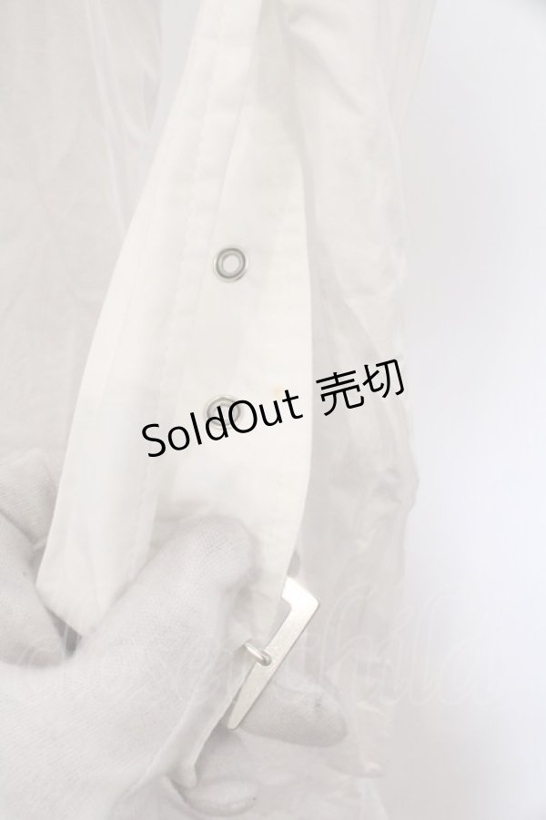 画像3: BPN / フィッシュテールベルテッドブラウス M ホワイト O-26-02-18-008-GO-BL-IG-OS (3)