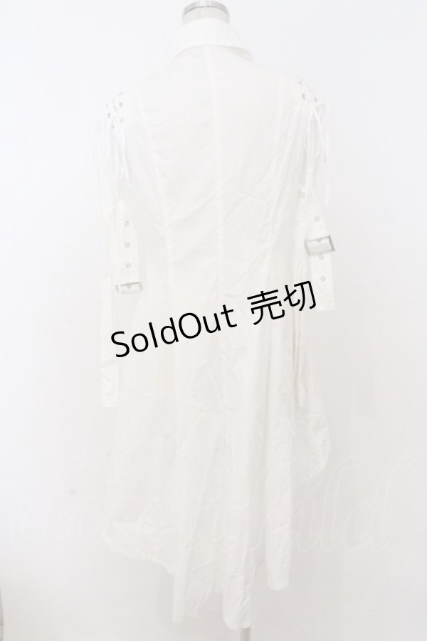 画像4: BPN / フィッシュテールベルテッドブラウス M ホワイト O-26-02-18-008-GO-BL-IG-OS (4)