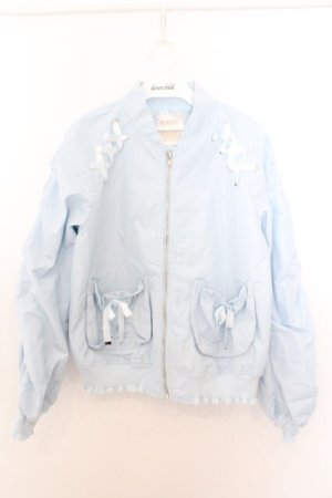 画像: Secret Honey / ショルダーレースアップブルゾン  サックス O-26-02-18-012-CA-JA-IG-OS