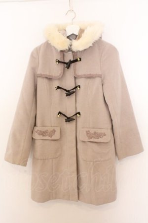 画像: axes femme / トグル釦付きダッフルコート  ベージュ O-26-02-18-016-AX-CO-IG-OS