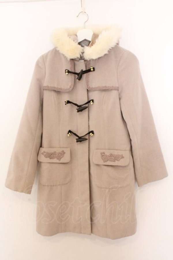 画像1: axes femme / トグル釦付きダッフルコート  ベージュ O-26-02-18-016-AX-CO-IG-OS (1)