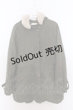 画像: axes femme / フード付ミドル丈モッズコート M カーキグリーン O-26-02-18-019-AX-CO-OW-ZT0220D