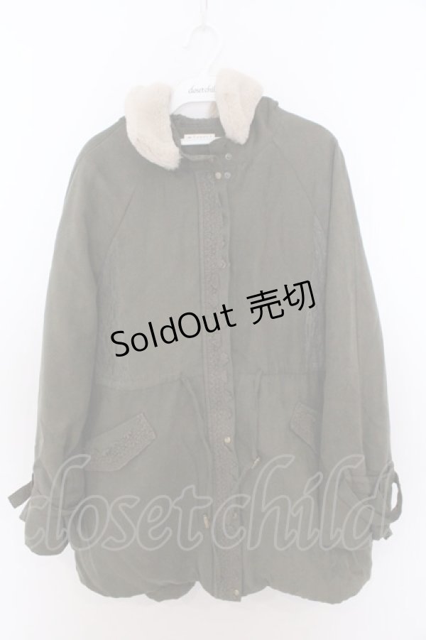 画像1: axes femme / フード付ミドル丈モッズコート M カーキグリーン O-26-02-18-019-AX-CO-OW-ZT0220D (1)
