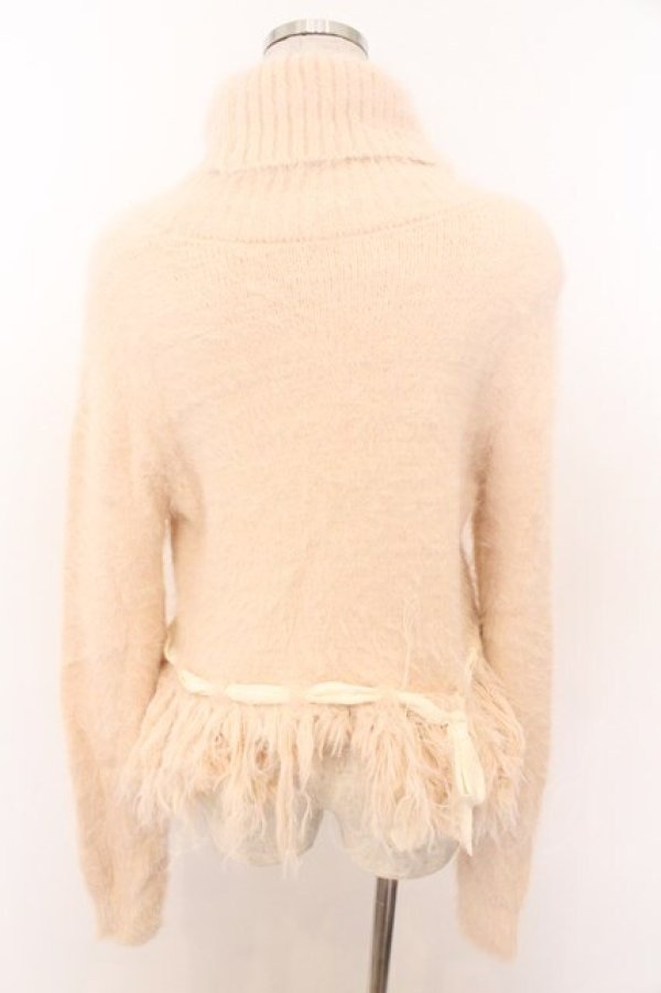 画像3: mon lily / タートルシャギーニット M ピンク O-26-02-18-020-LO-TO-OW-OS (3)