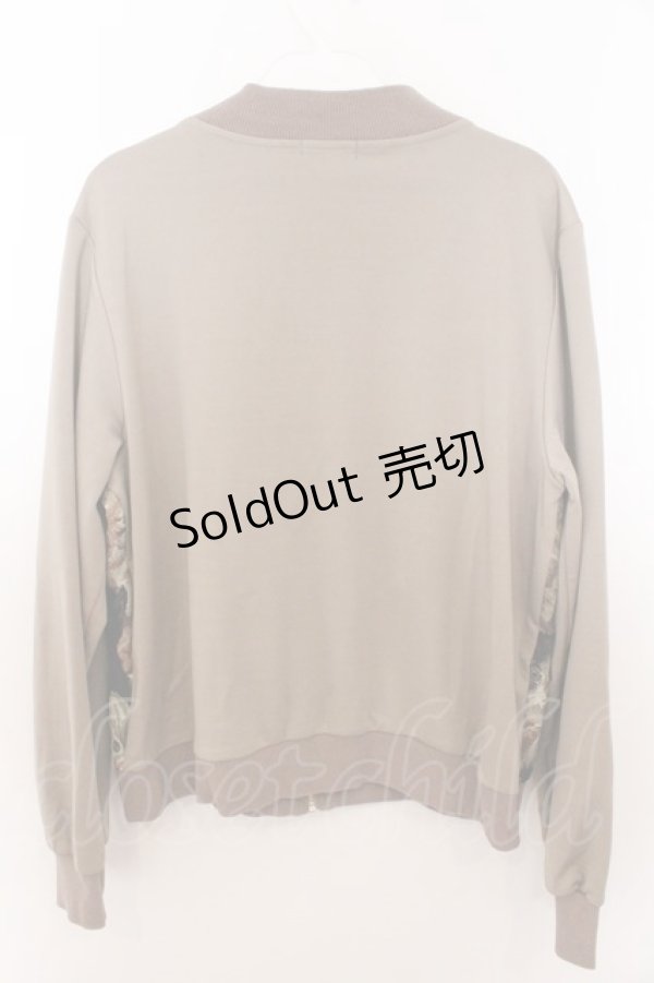 画像3: axes femme / 猫柄ゴブランブルゾン  ベージュ O-26-02-18-021-AX-JA-OW-OS (3)