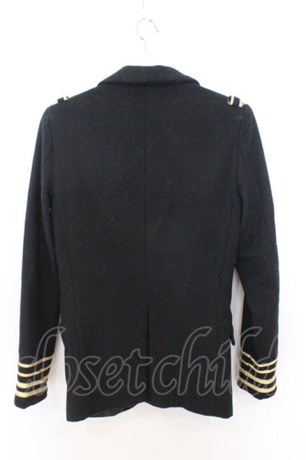 画像2: yaponskii / ナポレオンショートコート  ブラック O-26-02-18-023-PU-CO-OW-OS (2)