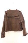 画像2: m petit by misako / セーラー襟ショートコート M ブラウン O-26-02-18-025-LO-CO-OW-OS (2)