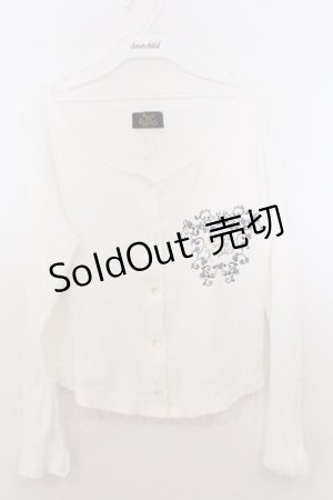 画像: ALICE and the PIRATES / Sleeping Crown カーディガン  シロ O-26-02-18-028-PA-TO-OW-OS