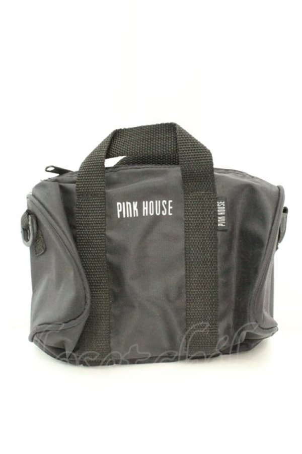 画像1: PINK HOUSE / ナイロンミニバッグ  クロ O-26-02-19-004-LO-BG-IG-OS (1)