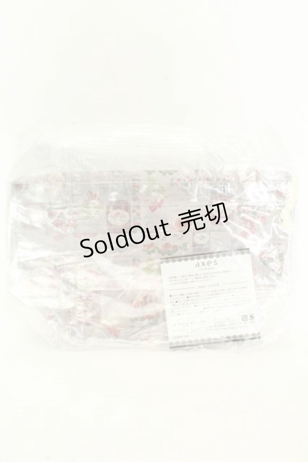 画像2: axes femme / ノベルティ巾着付きビニールバッグ  モカジャム瓶柄 O-26-02-19-042-AX-BG-IG-OS (2)