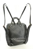 画像3: axes femme / 型押し２ＷＡＹリュック 13×27×13cm クロ O-26-02-19-047-AX-BG-IG-OS (3)