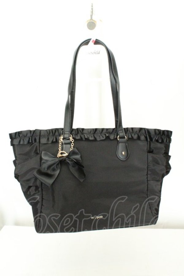 画像1: m petit by misako / トートバッグ  クロ O-26-02-19-049-0-BG-IG-OS (1)