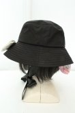 画像2: m petit by misako / サンリオコラボリボンバケットハット 57.5cm クロ O-26-02-19-061-LO-AC-OW-OS (2)