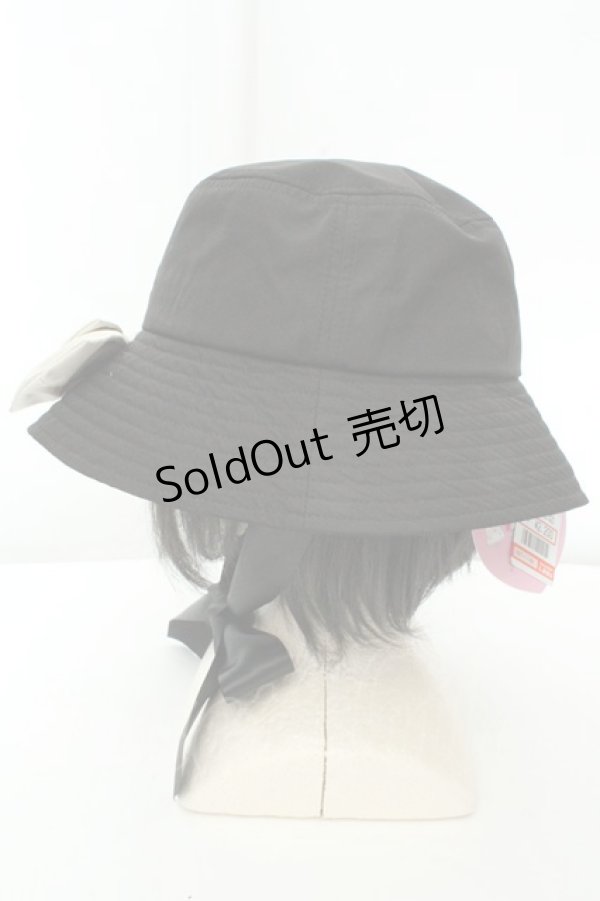 画像2: m petit by misako / サンリオコラボリボンバケットハット 57.5cm クロ O-26-02-19-061-LO-AC-OW-ZTK008 (2)