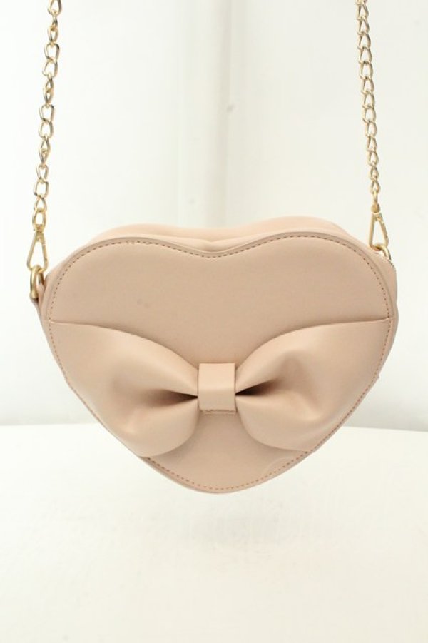 画像1: m petit by misako / ハートポシェット  ピンク O-26-02-19-064-0-BG-OW-OS (1)