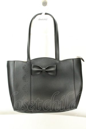 画像: m petit by misako / AMリボントート  クロ O-26-02-19-065-0-BG-OW-OS