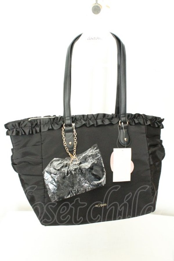 画像1: m petit by misako / トートバッグ  クロ O-26-02-19-067-0-BG-OW-OS (1)