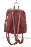画像3: m petit by misako / NINA’S コラボリボンリュック  ワイン O-26-02-19-068-LO-BG-OW-OS (3)