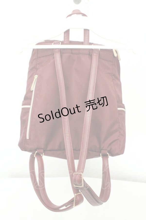 画像3: m petit by misako / NINA’S コラボリボンリュック  ワイン O-26-02-19-068-LO-BG-OW-ZTK039 (3)