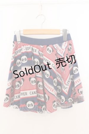 画像: Candy Stripper / ペペ＆ロゴスカート 2 ブルー×レッド O-26-02-19-1036-PU-SK-OW-OS