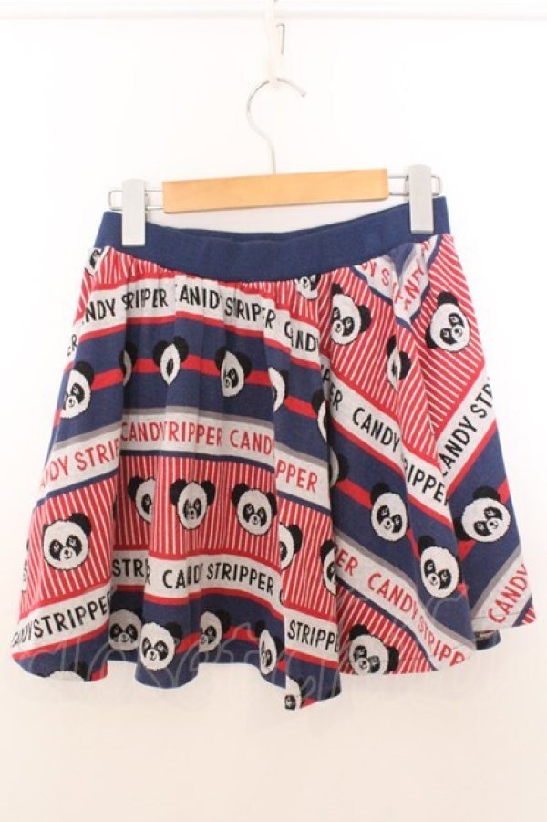 画像2: Candy Stripper / ペペ＆ロゴスカート 2 ブルー×レッド O-26-02-19-1036-PU-SK-OW-OS (2)