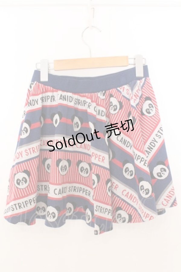画像2: Candy Stripper / ペペ＆ロゴスカート 2 ブルー×レッド O-26-02-19-1036-PU-SK-OW-OS (2)