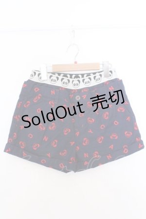 画像: Candy Stripper / ペペ刺繍レイヤード風ショートパンツ S ネイビー×レッド O-26-02-19-1037-PU-PA-OW-OS