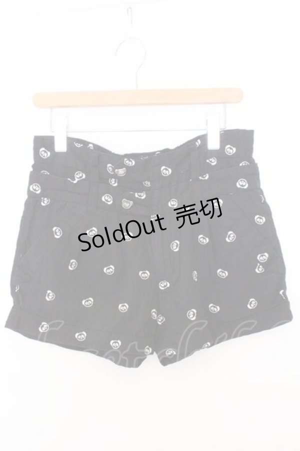 画像1: Candy Stripper / ペペ刺繍ショートパンツ M ブラック O-26-02-19-1038-PU-PA-OW-OS (1)